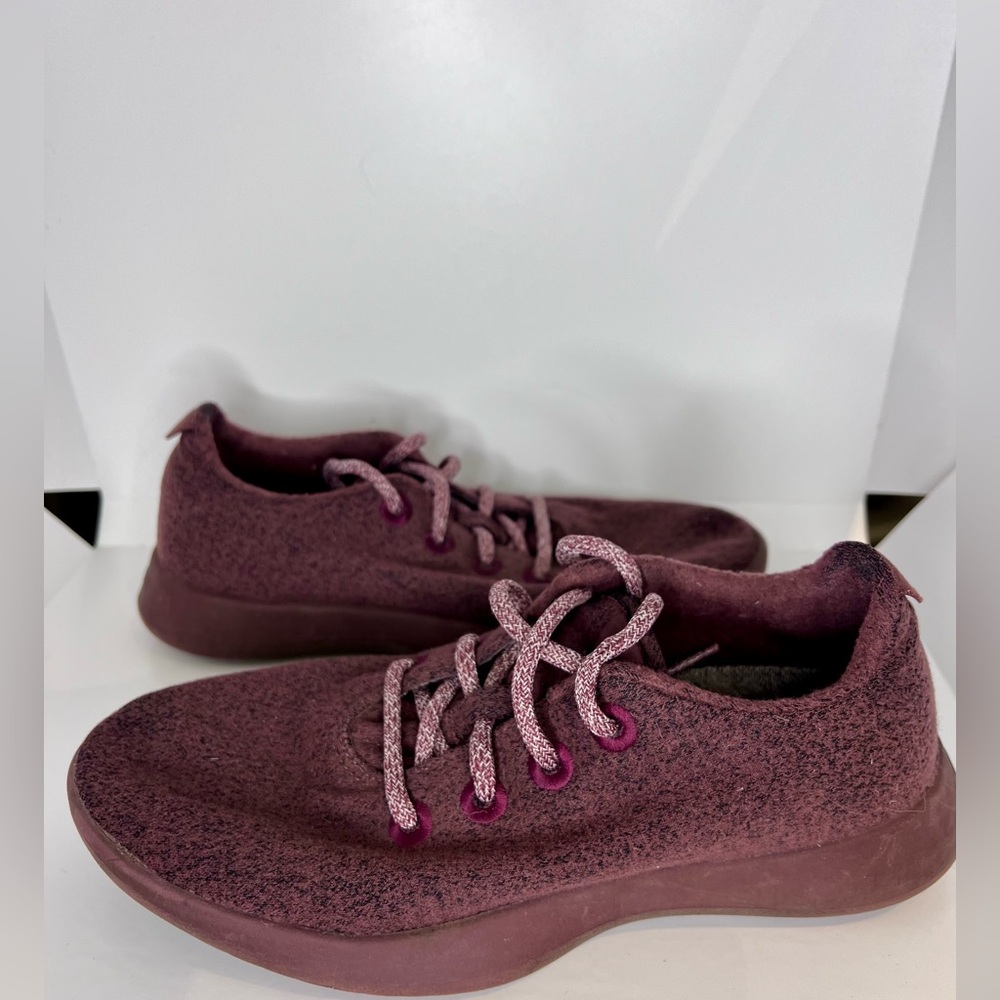 Allbirds Wool‎ Runner Comfort Running Athletic Sneakers Shoes Men’s 8 Burgundy